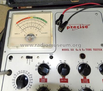 Mutual Conductance and Emission Tube Tester 111W; Precise Development (ID = 3019200) Equipment