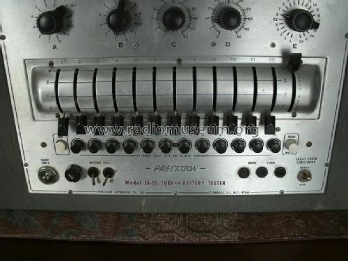 Deluxe Electronamic Tube Tester 10-15; Precision Apparatus (ID = 2084269) Equipment