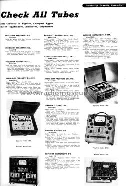 Dynamic Electronometer - Tube Tester 954; Precision Apparatus (ID = 1180239) Equipment