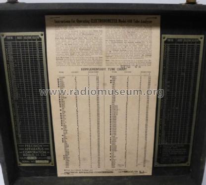 Electronometer Tube Analyzer 400; Precision Apparatus (ID = 2072795) Equipment