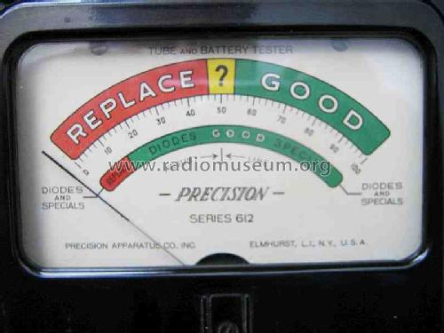 Tube & Battery Tester 612; Precision Apparatus (ID = 1213300) Equipment