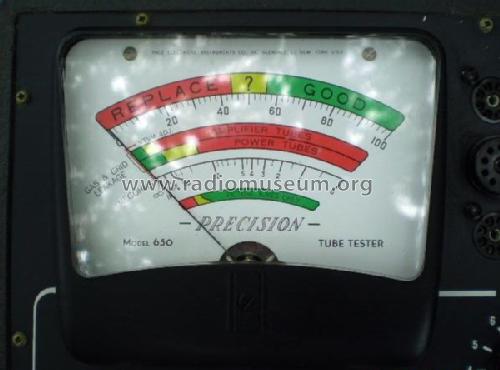 Tube Tester 650; Precision Apparatus (ID = 474235) Equipment