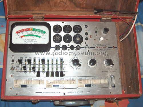 Tube, Transistor and Picture Tube Tester 660; Precision Apparatus (ID = 1252073) Equipment