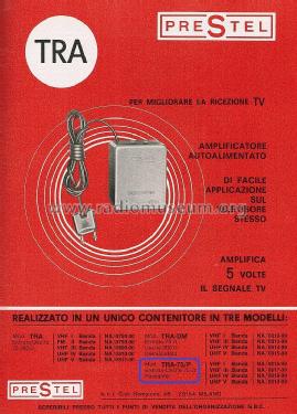 Amplificatore Autoalimentato UHF/VHF TRA-75/P; Prestel Elettronica (ID = 2772052) Ampl. HF