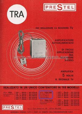 Amplificatore Autoalimentato VHF/UHF TRA-DM; Prestel Elettronica (ID = 2772051) RF-Ampl.