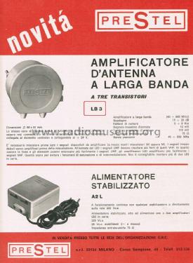 Amplificatore d'Antenna a Larga Banda LB 3; Prestel Elettronica (ID = 2772060) Ampl. HF