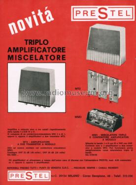 Triplo Amplificatore Miscelatore - 3 Band Antenna Amplifier MT2 MM3; Prestel Elettronica (ID = 2738044) Ampl. HF