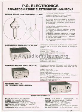 Rosmetro PG 132; Previdi, P.G. (ID = 2828210) Equipment