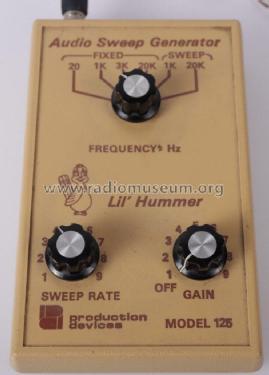 Audio Sweep Generator Lil' Hummer 125; Production Devices; (ID = 2896030) Equipment