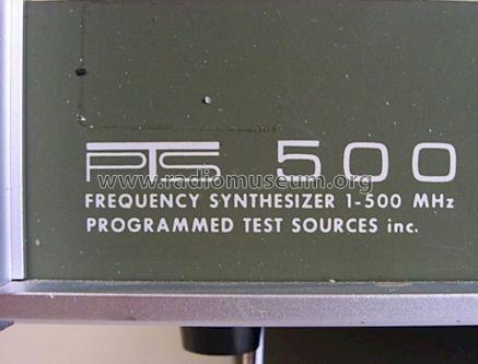 PTS 500 Frequency Synthesizer 1-500 MHz 500 BJ020; PTS - Programmed (ID = 1140811) Ausrüstung