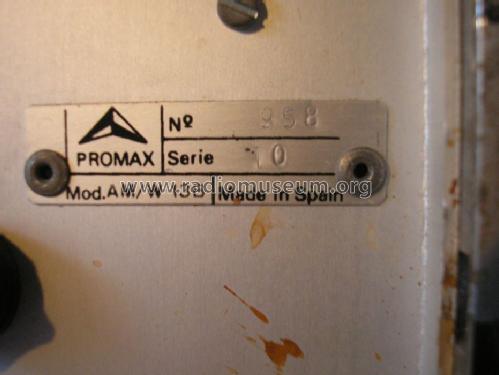 Generador RF AM/W-13-B; Promax; Barcelona (ID = 1181365) Equipment