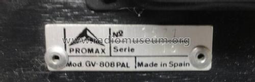 Mira Electrónica GV-808B-PAL; Promax; Barcelona (ID = 1010429) Equipment