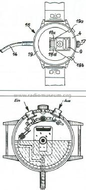 Minifon Armband-Mikrofon - Wrist watch microphone Katalog Nr. 505; Protona, R. Stach; (ID = 319867) Microphone/PU