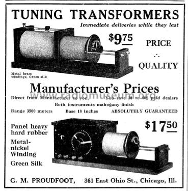 Loose Coupled Tuning Transformer ; Proudfoot, G.M.; (ID = 986903) mod-pre26