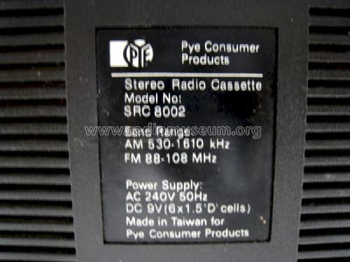 Stereo Radio Cassette SRC 8002; Pye Electronics Pty (ID = 1363357) Radio