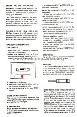 Cassette Recorder CR-7; Pye Industries Ltd (ID = 2834662) Ton-Bild