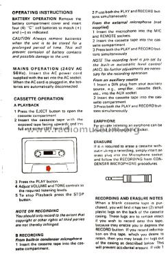 Cassette Recorder CR-7; Pye Industries Ltd (ID = 2834662) Enrég.-R