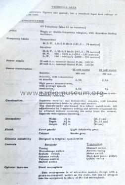 Hamble Marine Radiotelephone PM125; Pye Ltd., Radio (ID = 2907414) Commercial TRX