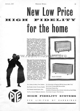 High Fidelity Amplifier HF5/8W; Pye Ltd., Radio (ID = 2837030) Ampl/Mixer