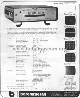 UHF/VHF PAL Colour Bar Generator CM-6037/DB; Labgear Ltd.; (ID = 939557) Equipment