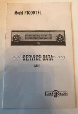 P1000T; Pye Ltd., Radio (ID = 2043609) Car Radio