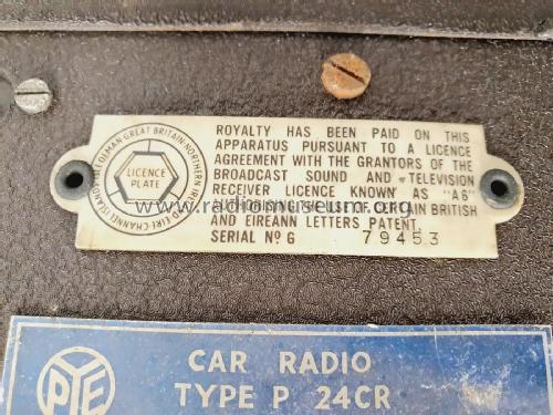 P24CR; Pye Ltd., Radio (ID = 2861401) Car Radio