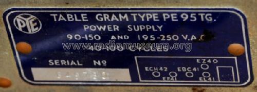 PE95TG ; Pye Ltd., Radio (ID = 808442) Radio