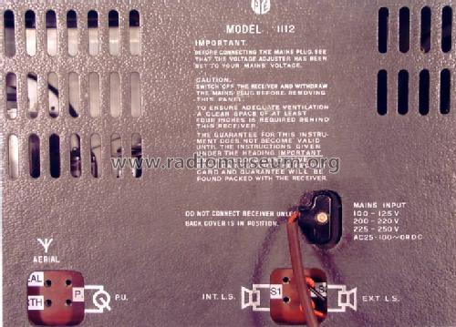 Seafarer 1112; Pye Ltd., Radio (ID = 153498) Radio