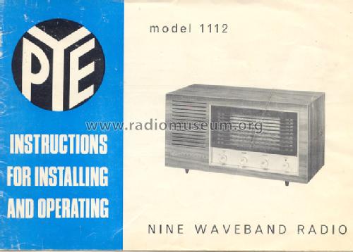 Seafarer 1112; Pye Ltd., Radio (ID = 153508) Radio