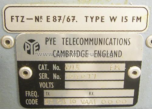 Westminster W 15 FM; Pye Ltd., Radio (ID = 2377986) Commercial TRX