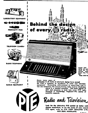 Model H PZ60; Pye N.Z. Ltd.; Waihi (ID = 2839793) Radio