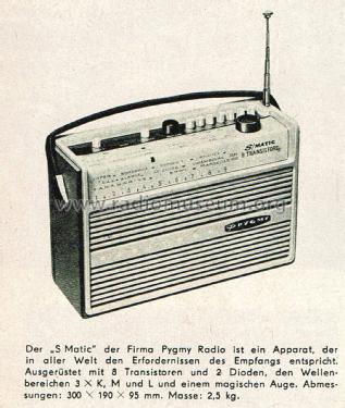 Varitron S-Matic ; Pygmy, Ciate-Pygmy (ID = 2608470) Radio