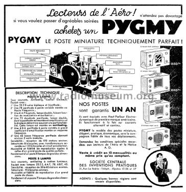 Poste à 5 lampes ; Pygmy, Ciate-Pygmy (ID = 1842145) Radio