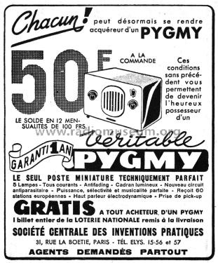 Poste à 5 lampes ; Pygmy, Ciate-Pygmy (ID = 1838002) Radio