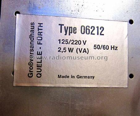 06212; QUELLE GmbH (ID = 1385146) Radio