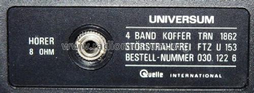 4 Band Koffer Universum TRN1862; QUELLE GmbH (ID = 666891) Radio