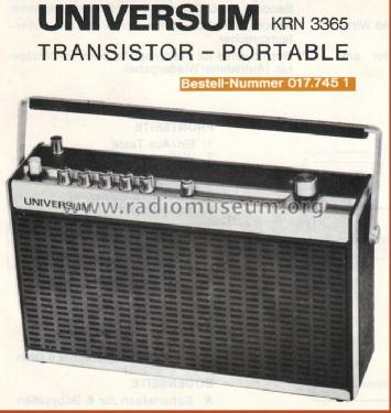 4 Band Transistorradio KRN3365; QUELLE GmbH (ID = 621409) Radio