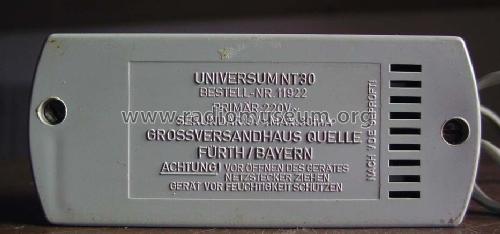 Universum Netzteil NT 30 - Best. Nr. 11922; QUELLE GmbH (ID = 1311530) Fuente-Al