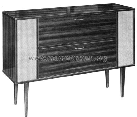 Simonetta-Vollstereo-Konzertschrank Art.-Nr. 06536 & 06537 Ch= W354ST; QUELLE GmbH (ID = 640675) Radio