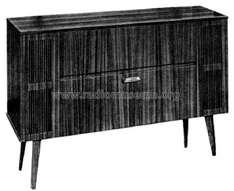 Stereo-Konzertschrank Art.-Nr. 03665 / 03666 Ch= K 46 'B'; QUELLE GmbH (ID = 623433) Radio