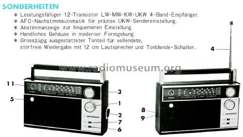 Universum 4-Band Automatic 705 Best. Nr. 09411; QUELLE GmbH (ID = 2827870) Radio