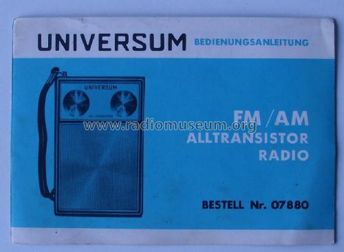 Universum All Transistor TR2325 BN 07880; QUELLE GmbH (ID = 752752) Radio