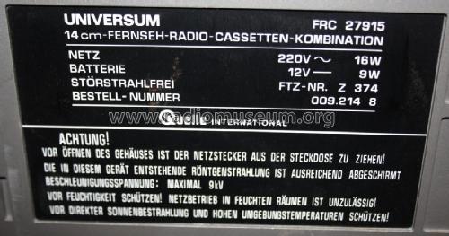 Universum FRC27915; QUELLE GmbH (ID = 1761708) TV Radio