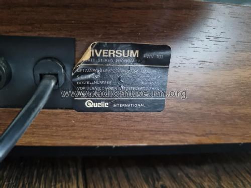 Universum 40 Watt Stereo Phonoanlage FWV 101 Best.Nr. 030.457 6; QUELLE GmbH (ID = 2834842) Reg-Riprod