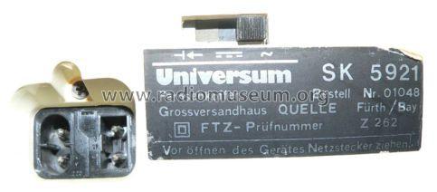 Universum nova SK5921; QUELLE GmbH (ID = 1014721) Fernseh-E