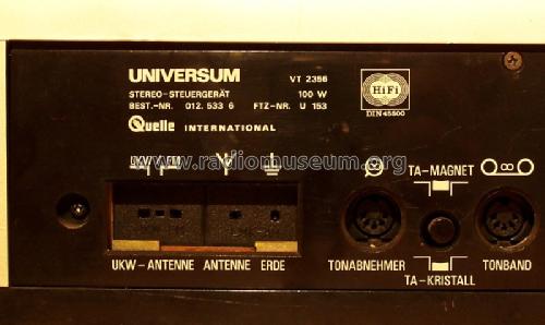 Universum Stereo-Steuergerät Senator 100 VT 2356 ; QUELLE GmbH (ID = 1654497) Radio