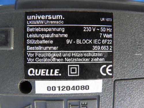 Universum UR1073; QUELLE GmbH (ID = 1142398) Radio