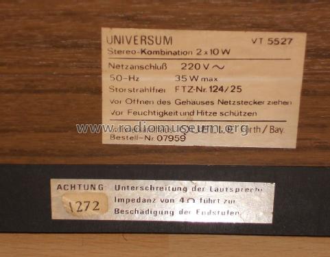 Universum VT 5527 Best. Nr. 07959; QUELLE GmbH (ID = 1313325) Radio