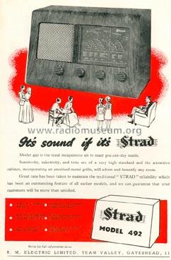 Strad 492; R.M.Electric, (ID = 1532734) Radio