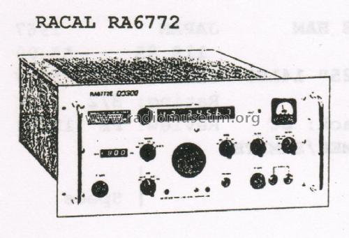 RA-6772; Racal Communications (ID = 2921773) Commercial Re